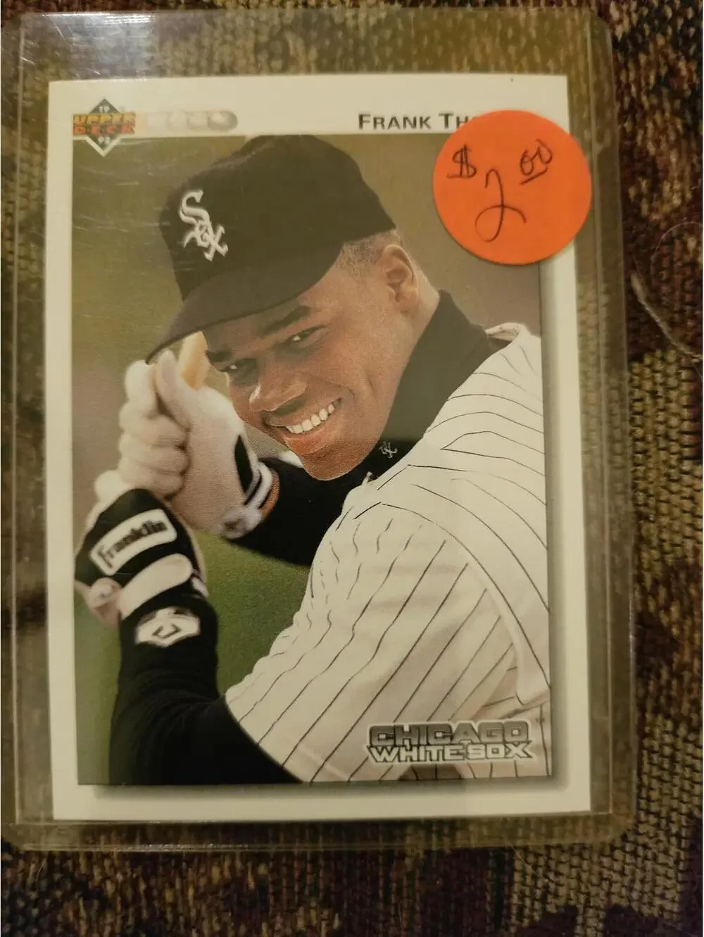 1992 Upper Deck #166 White Sox HOF Frank Thomas Baseball Card